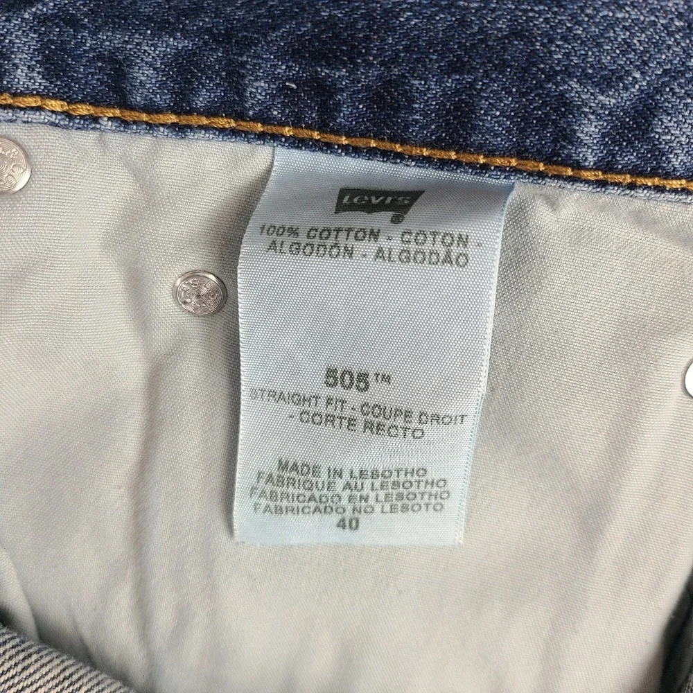 Levi's 505 Jean Shorts Mens 40‎ Blue 10
